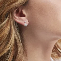 Sale Histoire d'Or Boucles D'oreilles Pendantes Edyta Argent Blanc Oxyde De Zirconium