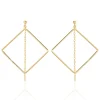 Online Histoire d'Or Boucles D'oreilles Pendantes Idoia Plaqué Or Jaune