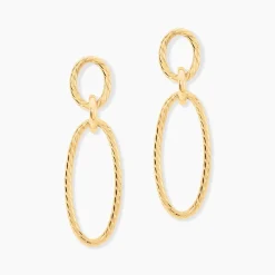 Sale Histoire d'Or Boucles D'Oreilles Pendantes Franklyn Or Jaune