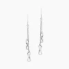 Sale Histoire d'Or Boucles D'oreilles Pendantes Noelle Argent Blanc