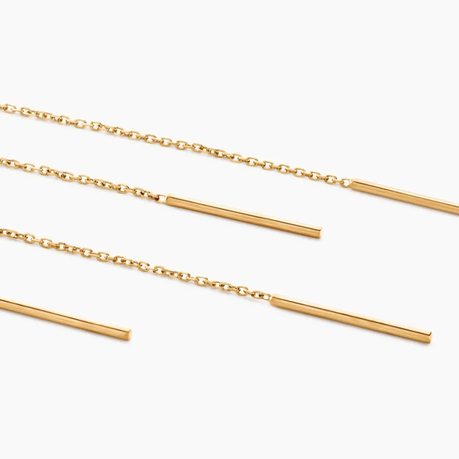 New Histoire d'Or Boucles D'oreilles Pendantes Chloee Or Jaune