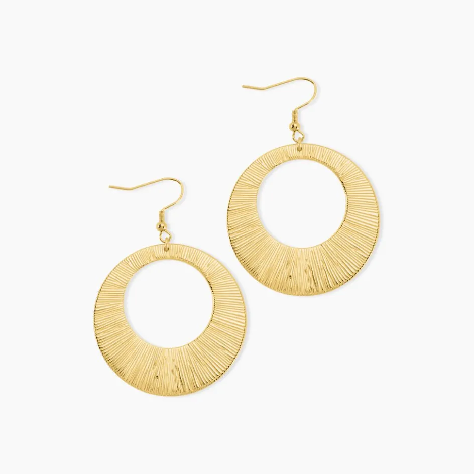 Clearance Histoire d'Or Boucles D'oreilles Pendantes Acier Doré Rohan