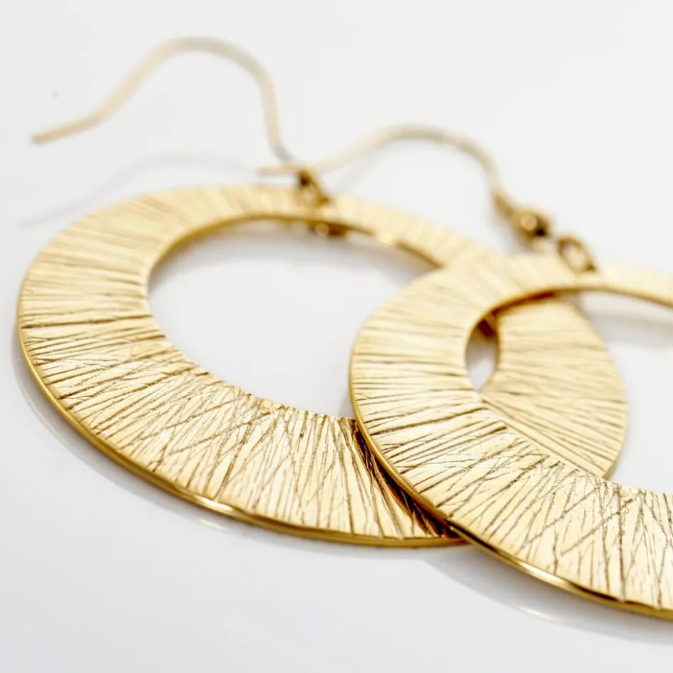 Clearance Histoire d'Or Boucles D'oreilles Pendantes Acier Doré Rohan