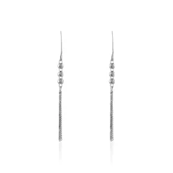 Sale Histoire d'Or Boucles D'oreilles Pendantes Melodie Argent Blanc