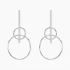 Outlet Histoire d'Or Boucles D'oreilles Pendantes Enissa Argent Blanc