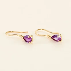 Histoire d'Or Boucles D'oreilles Pendantes Kalyne Or Jaune Amethyste* Boucles D'Oreilles|Boucles D'Oreilles Pendantes