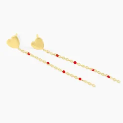 New Histoire d'Or Boucles D'Oreilles Pendantes Bubble Argent Jaune