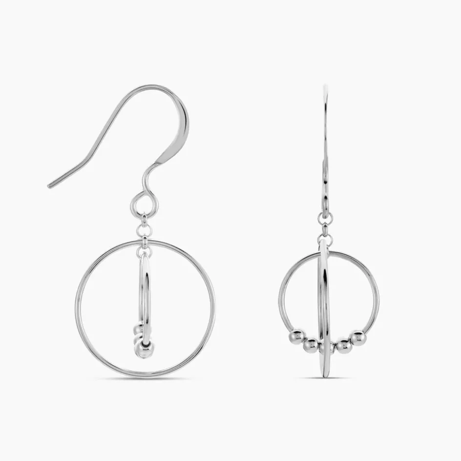 Sale Histoire d'Or Boucles D'oreilles Pendantes Siara Argent Blanc