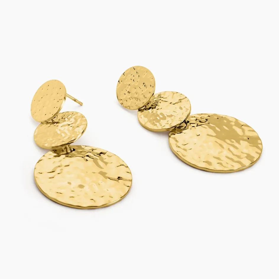 Sale Histoire d'Or Boucles D'oreilles Pendantes Josephine Acier Doré
