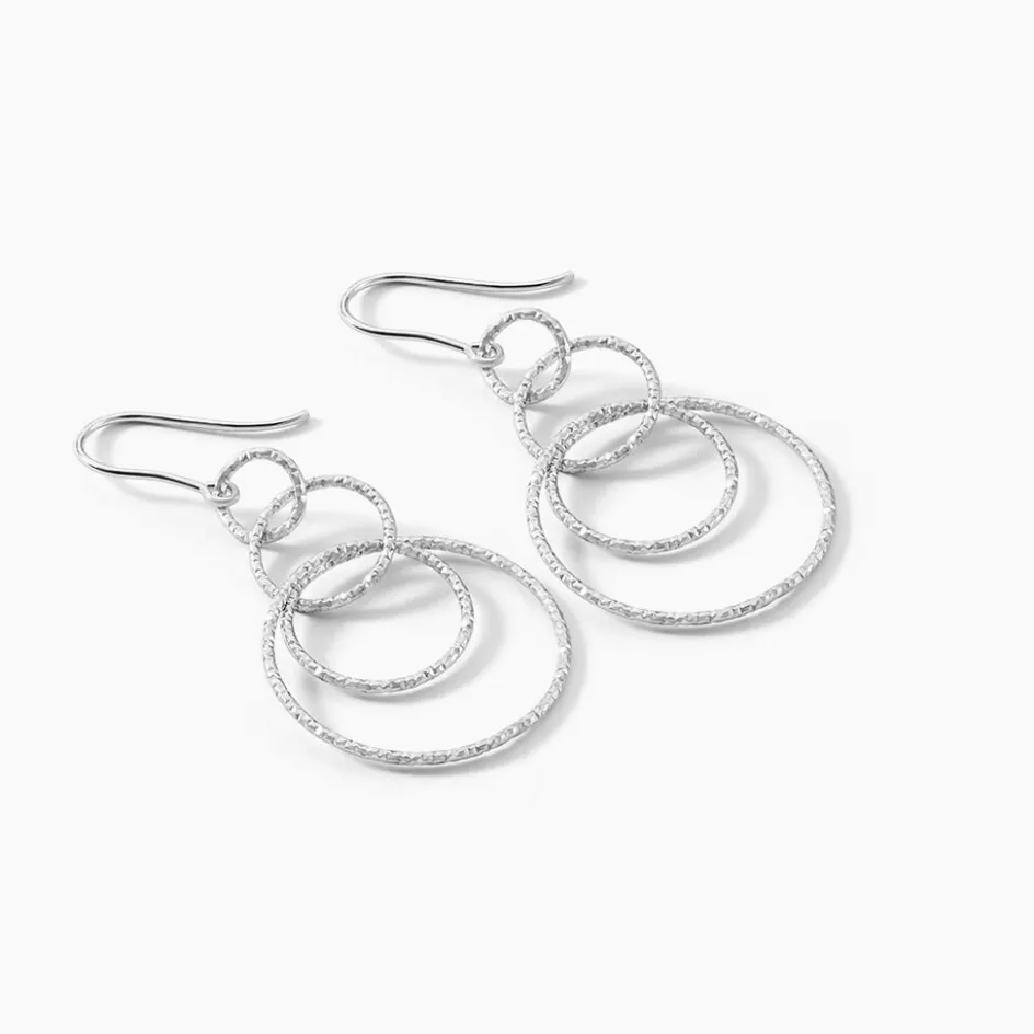 Online Histoire d'Or Boucles D'oreilles Pendantes Flaura Argent Blanc