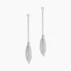 Best Histoire d'Or Boucles D'oreilles Pendantes Euriell Argent Blanc