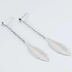 Best Histoire d'Or Boucles D'oreilles Pendantes Euriell Argent Blanc