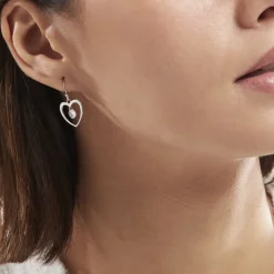 New Histoire d'Or Boucles D'oreilles Pendantes Argent Blanc Armo Oxydes De Zirconium