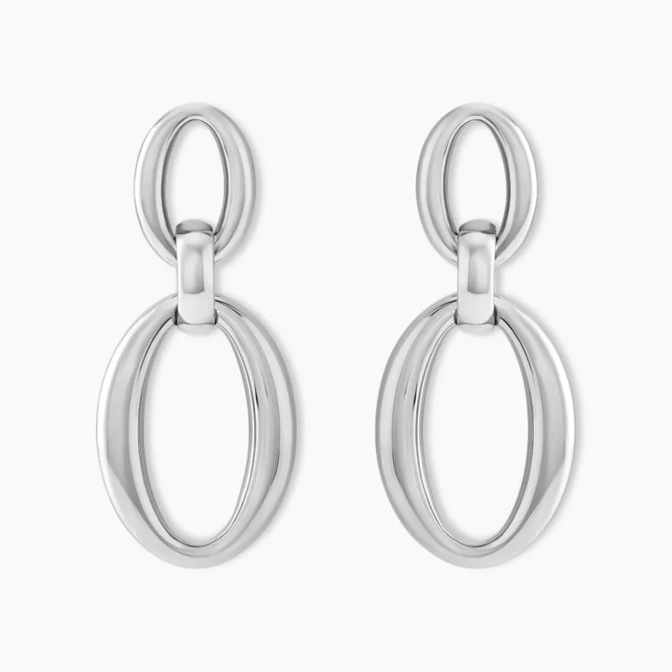 Clearance Histoire d'Or Boucles D'oreilles Pendantes Zeilah acier blanc
