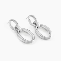Clearance Histoire d'Or Boucles D'oreilles Pendantes Zeilah acier blanc