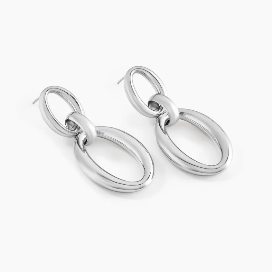 Clearance Histoire d'Or Boucles D'oreilles Pendantes Zeilah acier blanc