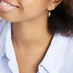 Best Histoire d'Or Boucles D'oreilles Pendantes Fee Or Jaune