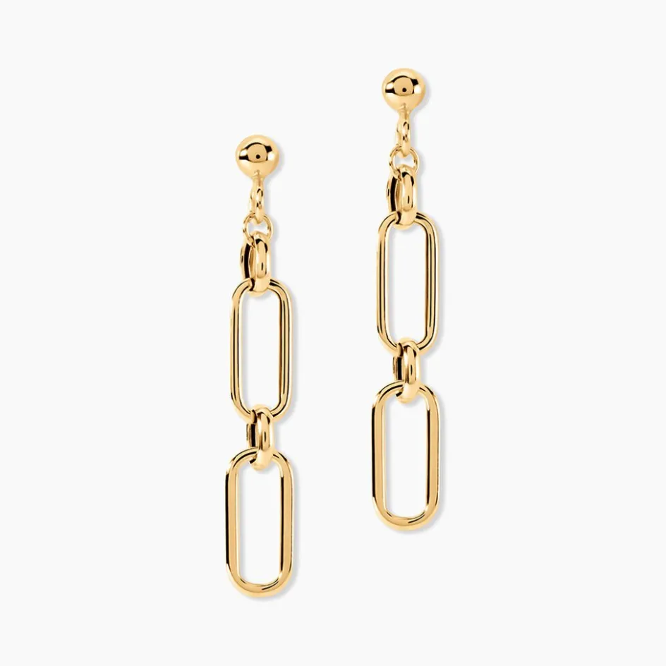 New Histoire d'Or Boucles D'oreilles Pendantes Escape Or Jaune