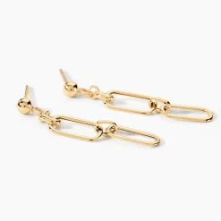 New Histoire d'Or Boucles D'oreilles Pendantes Escape Or Jaune
