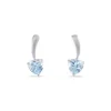New Histoire d'Or Boucles D'oreilles Pendantes Bertine Or Blanc Topaze