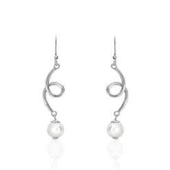 Online Histoire d'Or Boucles D'oreilles Perle D'imitation