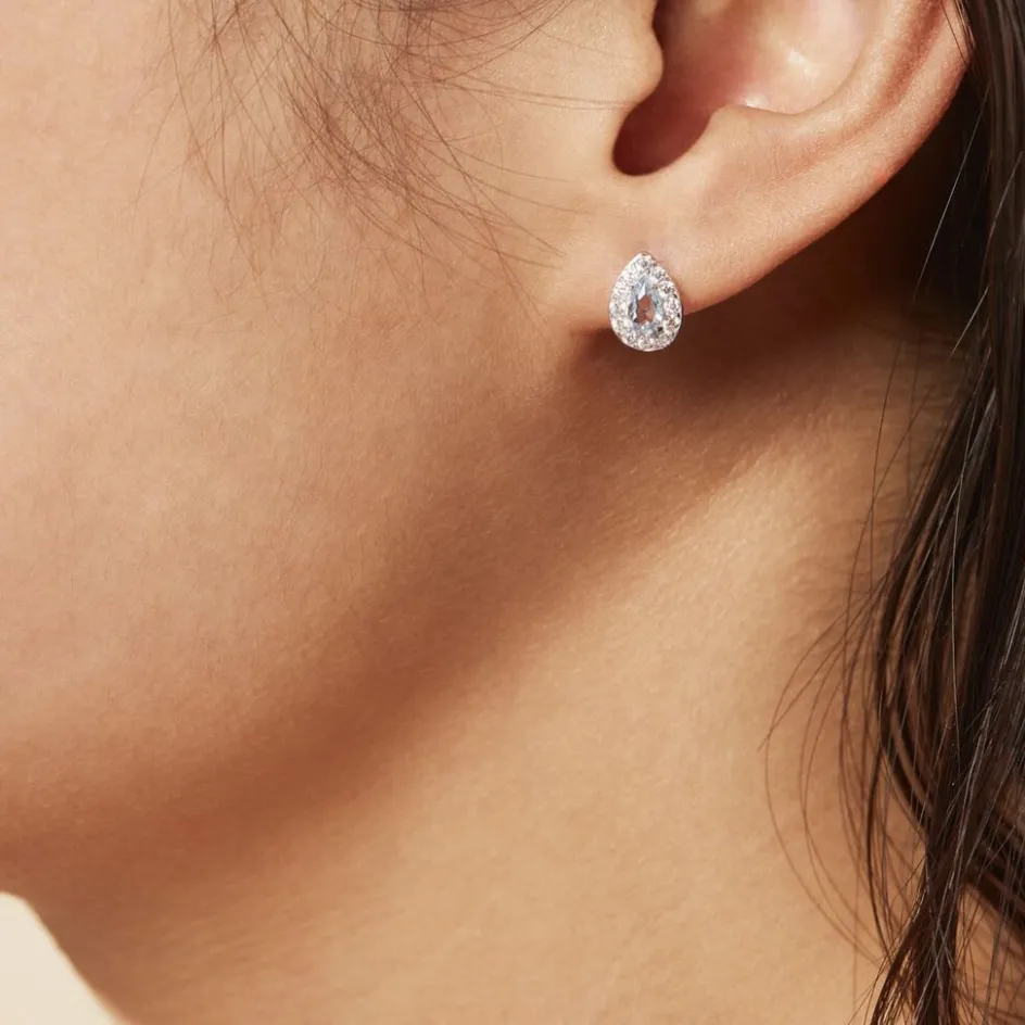 Histoire d'Or Boucles D'oreilles Puces Argent Blanc Tania Oxydes De Zirconium* Boucles D'Oreilles|Boucles D'Oreilles Fantaisie