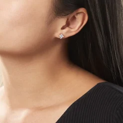 Sale Histoire d'Or Boucles D'oreilles Puces Argent Blanc Alys Oxyde De Zirconium