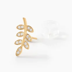 Sale Histoire d'Or Boucles D'oreilles Puces Ael Or Jaune Oxyde De Zirconium