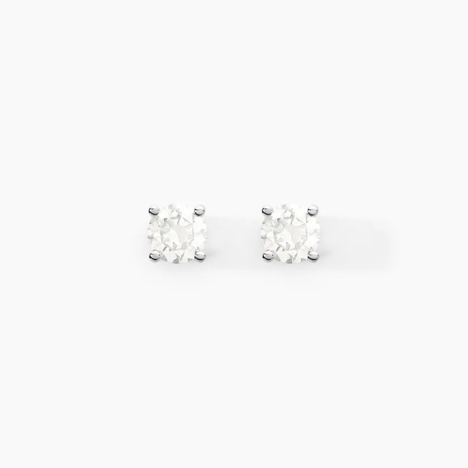 Clearance Histoire d'Or Boucles D'oreilles Puces Aphrodite or blanc diamant