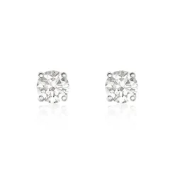 Histoire d'Or Boucles D'oreilles Puces Aphrodite platine blanc diamant