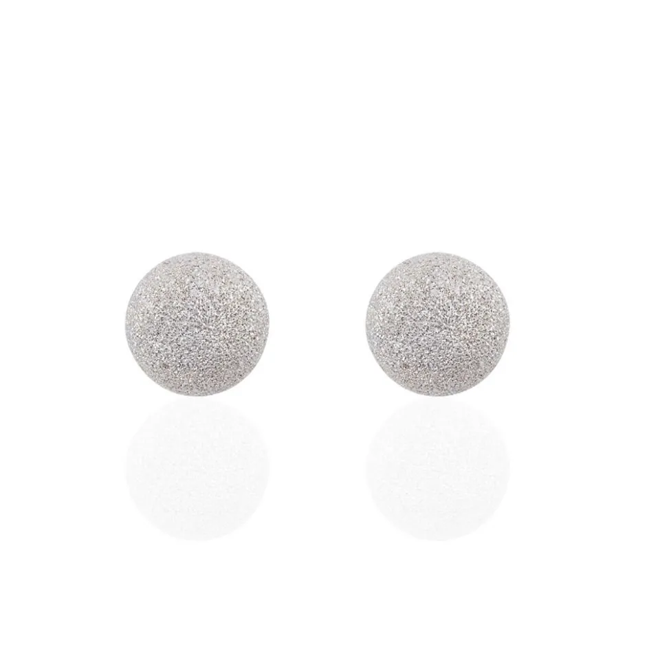 Hot Histoire d'Or Boucles D'oreilles Puces Ayana Argent Blanc