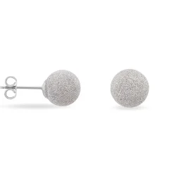 Hot Histoire d'Or Boucles D'oreilles Puces Ayana Argent Blanc