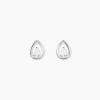 Best Histoire d'Or Boucles D'oreilles Puces Argent Blanc Temusio Oxydes De Zirconium