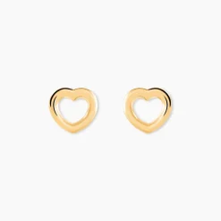 Clearance Histoire d'Or Boucles D'oreilles Puces Anne-maudae Coeurs Or Jaune