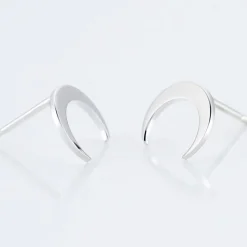 Best Histoire d'Or Boucles D'oreilles Puces Astre Argent Blanc