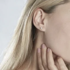 New Histoire d'Or Boucles D'oreilles Puces Artemis Or Jaune Diamants