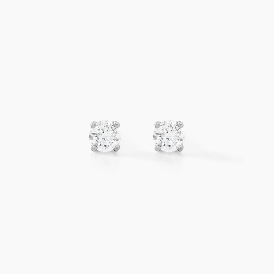 Hot Histoire d'Or Boucles D'oreilles Puces Aphrodite or blanc diamant