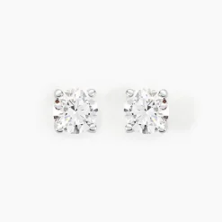 Outlet Histoire d'Or Boucles D'oreilles Puces Aphrodite or blanc diamant