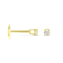 Histoire d'Or Boucles D'oreilles Puces Aphrodite or jaune diamant