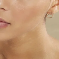 Sale Histoire d'Or Boucles D'oreilles Puces Abigael Plaqué Or Jaune