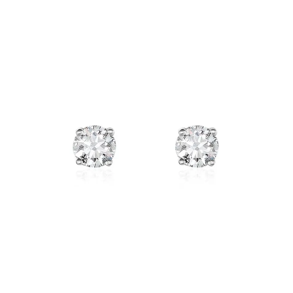 Sale Histoire d'Or Boucles D'oreilles Puces Aphrodite or blanc diamant