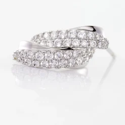 Sale Histoire d'Or Boucles D'oreilles Puces Aglae Or Blanc Oxyde De Zirconium