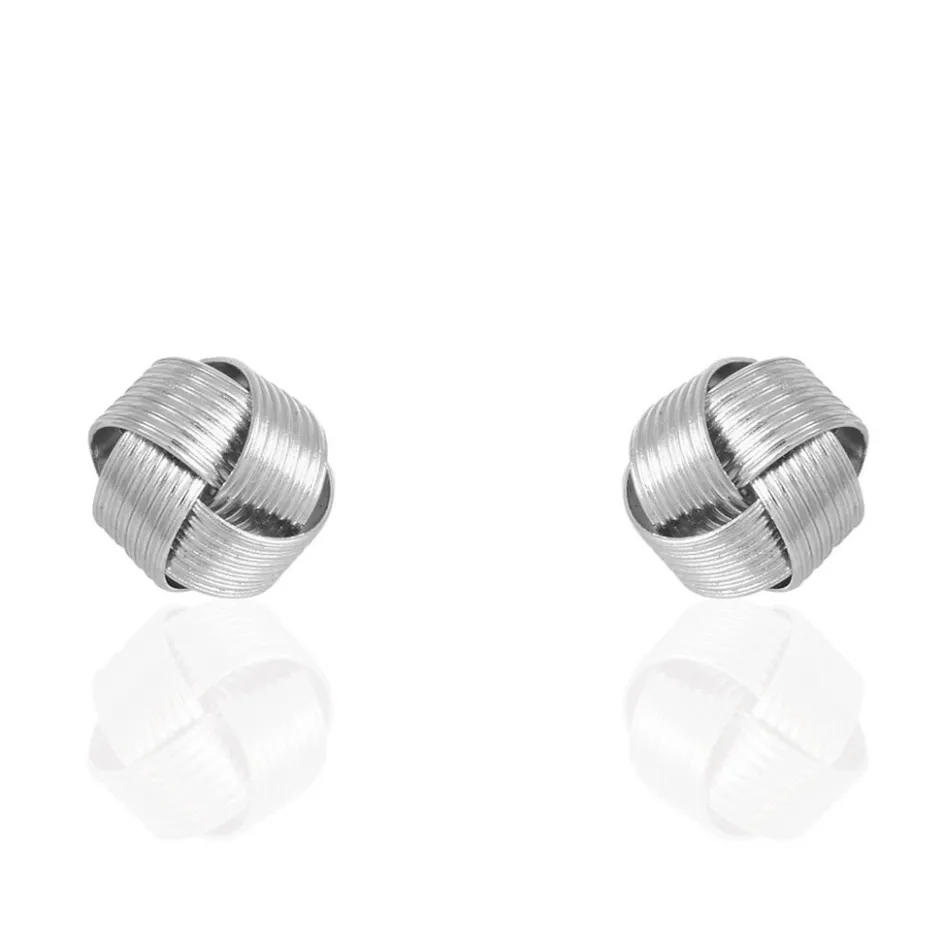 Online Histoire d'Or Boucles D'oreilles Puces Albanne Argent Blanc