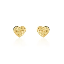 New Histoire d'Or Boucles D'oreilles Puces Arisaema C艙ur Or Jaune
