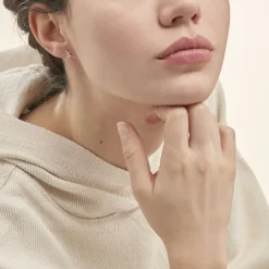 Outlet Histoire d'Or Boucles D'oreilles Puces Azzedine Salamandre Or Bicolore