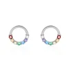 Clearance Histoire d'Or Boucles D'oreilles Puces Argent Blanc Giustino Oxydes De Zirconium