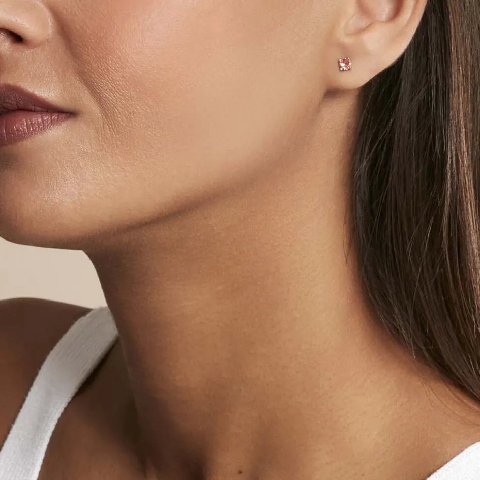 Outlet Histoire d'Or Boucles D'oreilles Puces Argent Rose Rio Santa Teresa Oxyde argent rose oxyde champagne