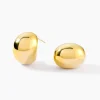 New Histoire d'Or Boucles D'oreilles Puces Adoree Acier Jaune