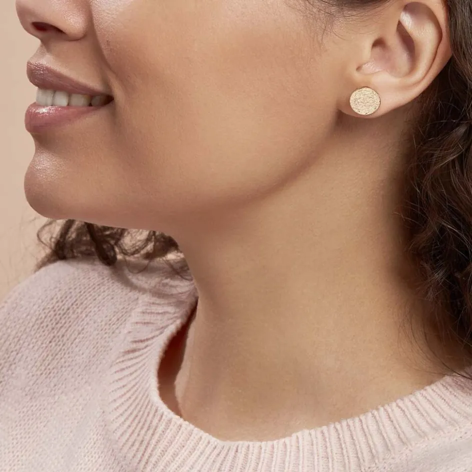 Sale Histoire d'Or Boucles D'oreilles Puces Blanka plaqué or jaune