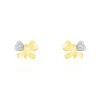 Sale Histoire d'Or Boucles D'oreilles Puces Bartholomee Papillon Or Jaune